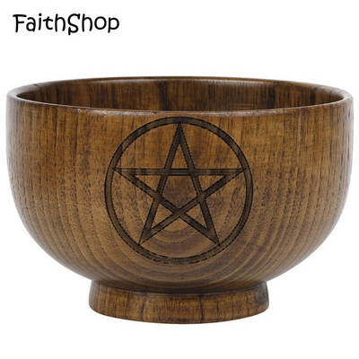 Aukuro dubuo Rankų darbo mediniai dubenys Ritualiniai stalo reikmenys Ceremonija Mėnulio būrimas Astrologinis stalo žaidimas Raganavimo rekvizitas