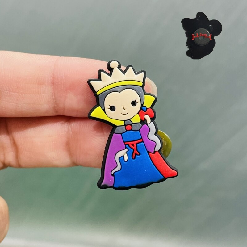 19 ks magnet na chladničku s princeznou a kráľovnou zombie, roztomilý dekoratívny domáci kreslený film, PVC nálepka, magnety na chladničku, detský halloweensky darček