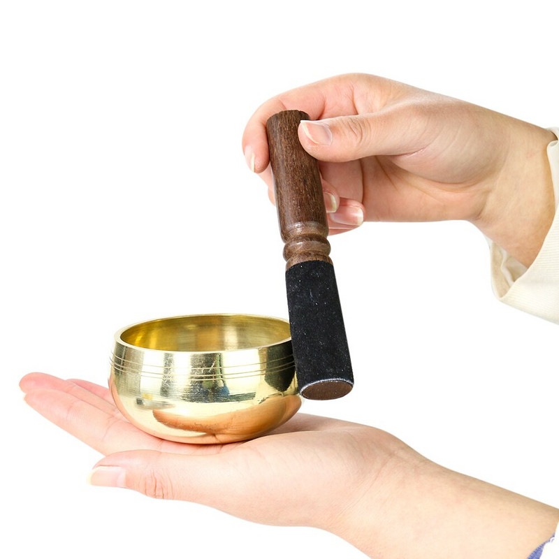 Ručne vyrobená leštená nepálska masívna medená budhistická tibetská spievajúca misa relaxačná audio hudba meditácia liečenie spev joga bytová dekorácia