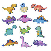 10 ks/sada roztomilých zvieracích magnetov na chladničku, kuchynskú dekoráciu, kreslený dinosaurus, magnety na chladničku, vtipná nálepka, detská hračka, darček