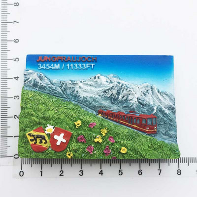 BABELEMI 3D švajčiarske Jungfrauské jazero Lucerne kravy kukučkové hodiny turistické suveníry magnet na chladničku Švajčiarsko magnety na chladničku