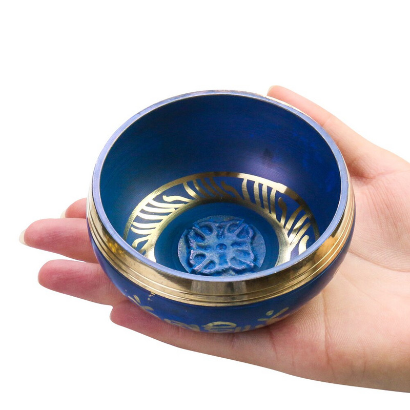 Nepálske zvukové misky, ozdoby, ručne vyrobené farebné magické nástroje, meditácia Yogo, 7 čakier pre domácu izbu Yogo, medená zvonkohra