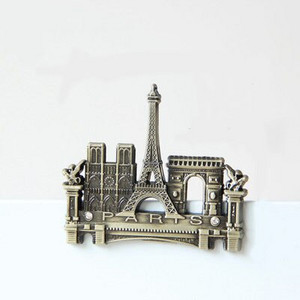 Cestovné 3D model veže, kovový magnet na chladničku, magnetické nálepky, francúzsky Paríž, dekoratívna nálepka na chladničku, bytové dekorácie