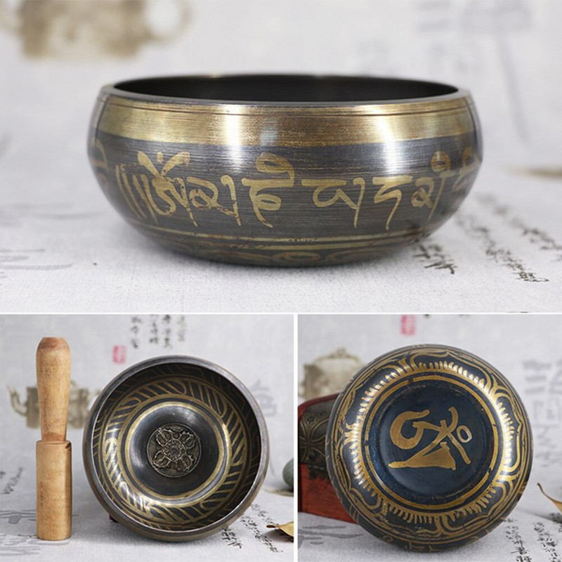 Tibetská zvonkohra, spievajúca misa, ručne vyrobená, Budhova joga, meditácia, zvuk, joga, meditácia, liečivá medená spievajúca misa