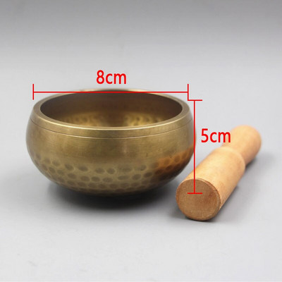Boluri tibetane de 8 cm, budist nepalez, cântare tibetană, bol de meditație, bol budist pentru terapie cu sunet, carfă de cupru pentru religie