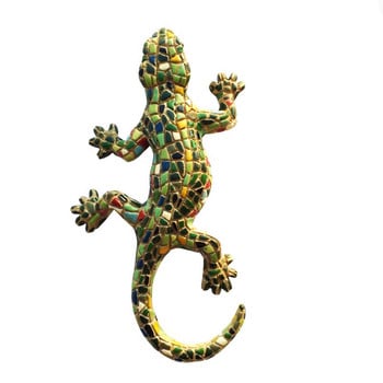 Βαρκελώνη, Ισπανία Αναμνηστικό τουριστικό τρισδιάστατο μωσαϊκό Lizard Town House Evil Crafts Magnet Μαγνήτης ψυγείου