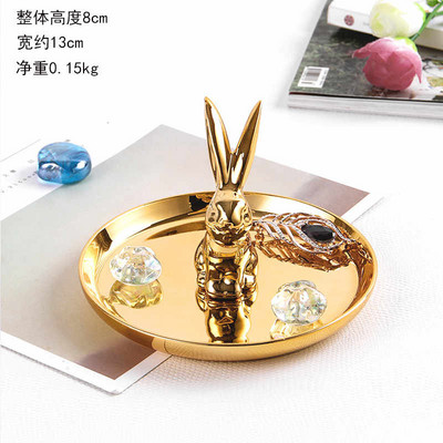 Kreatív kerámia szobrok tárolódoboz tálca díszek otthon Nappali veranda asztali ékszerek tárolása kézműves ajándék