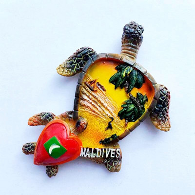 Maldives Gift Bag Doney Ship Shell Foot 3D Fridge Magnet Travel сувенир Хладилник Магнитни стикери Подарък за декорация на дома