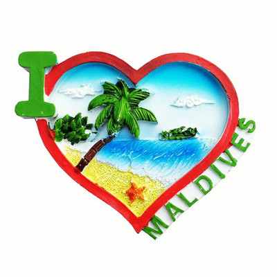 Maldives Gift Bag Doney Ship Shell Foot 3D Fridge Magnet Travel сувенир Хладилник Магнитни стикери Подарък за декорация на дома