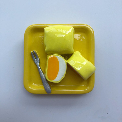 Nou pictat manual Mango Ciocolată Înghețată 3D Magneți pentru frigider Suveniruri de călătorie în lume Autocolant magnetic pentru frigider Home Decor