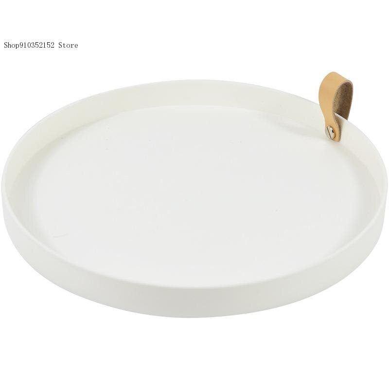 Kreatívny jednoduchý úložný zásobník z pu kože, obývacia izba, veranda, kozmetika, drobnosti, malé predmety, úložný zásobník na stôl
