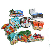 Gyanta hűtőmágnes Brüsszel Spanyolország India Kanada papagáj Emléktárgy Hűtőszekrény Mágneses matrica Kézműves lakberendezés