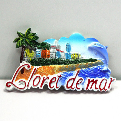 Gyanta hűtőmágnes Brüsszel Spanyolország India Kanada papagáj Emléktárgy Hűtőszekrény Mágneses matrica Kézműves lakberendezés