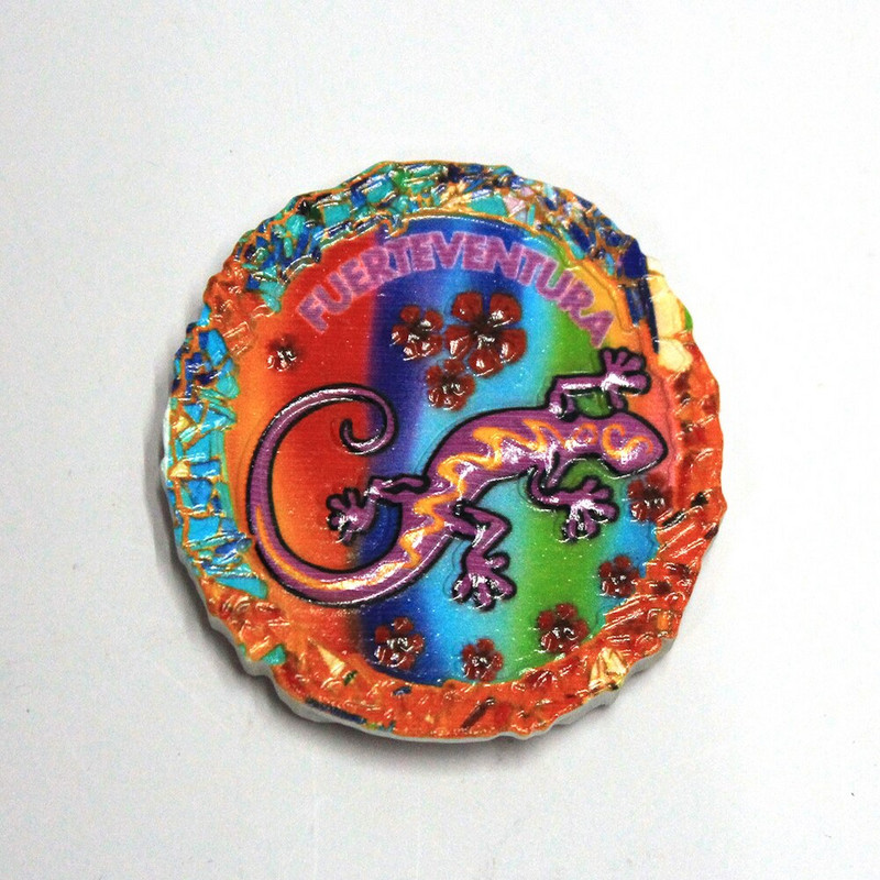 Gyanta hűtőmágnes Brüsszel Spanyolország India Kanada papagáj Emléktárgy Hűtőszekrény Mágneses matrica Kézműves lakberendezés