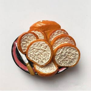 Francuska Papirnata vrećica od grubih zrna 3D smola Magneti za hladnjak Turistički suveniri Magnetske naljepnice za hladnjake Uređenje doma