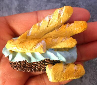 Francuska Papirnata vrećica od grubih zrna 3D smola Magneti za hladnjak Turistički suveniri Magnetske naljepnice za hladnjake Uređenje doma