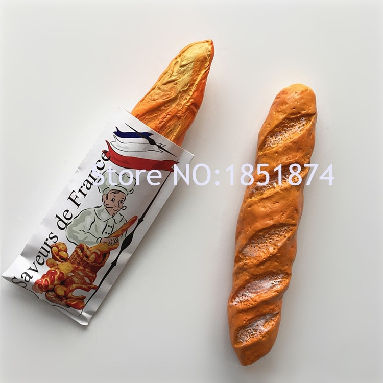 Francuska Papirnata vrećica od grubih zrna 3D smola Magneti za hladnjak Turistički suveniri Magnetske naljepnice za hladnjake Uređenje doma