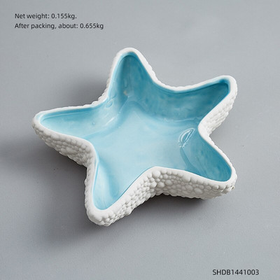 Podnos na šperky Conch Serie, biely porcelánový tanier na šperky, náhrdelník, náušnice, úložný box na ozdobné šperky