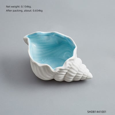 Podnos na šperky Conch Serie, biely porcelánový tanier na šperky, náhrdelník, náušnice, úložný box na ozdobné šperky