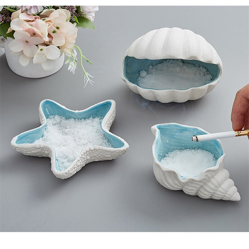 Podnos na šperky Conch Serie, biely porcelánový tanier na šperky, náhrdelník, náušnice, úložný box na ozdobné šperky