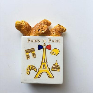 Vin roșu francez Fructe Pâine Magneți 3D pentru frigider Suveniruri turistice mondiale Decor pentru interioare Frigider Autocolante magnetice