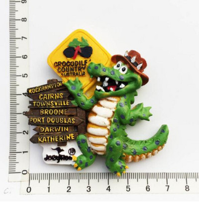 Ръчно изработени рисувани Австралийско кенгуру 3D магнити за хладилник Туристически сувенири Колекция от магнитни стикери за хладилник