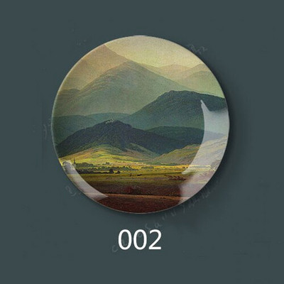 Caspar David Friedrich pictură farfurii decorative ceramică acasă hotel pictură artistică în ulei farfurie artă pentru farfurie de perete