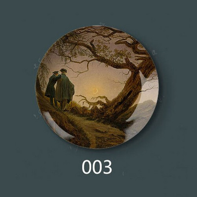 Caspar David Friedrich pictură farfurii decorative ceramică acasă hotel pictură artistică în ulei farfurie artă pentru farfurie de perete