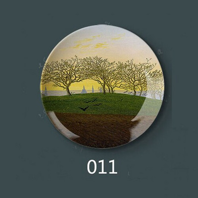 Caspar David Friedrich pictură farfurii decorative ceramică acasă hotel pictură artistică în ulei farfurie artă pentru farfurie de perete