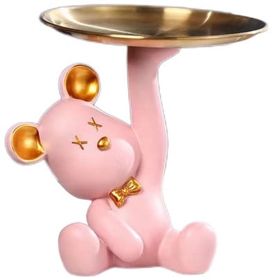 Įėjimas Meškiukas Figūrėlės Dervos Įėjimas Figūrėlės Dervos Raktų laikiklis Juvelyrinių dirbinių laikiklis Užkandžių padėklas vaisiams Įėjimas į namus