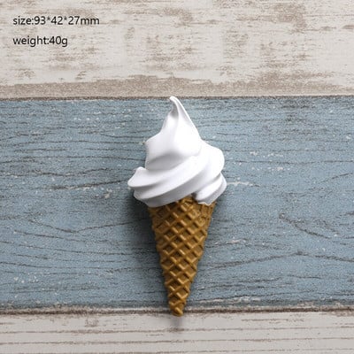 Gyanta aranyos eper fagylalt hűtőszekrény mágnes élelmiszer hűtő mágnes rajzfilm Kreatív hűtő mágneses matrica lakberendezés