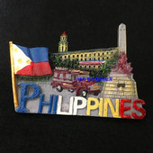 Filipínsky magnet na chladničku Pamätník cestovného ruchu Manila Rizal Monument Ostrov Changtan