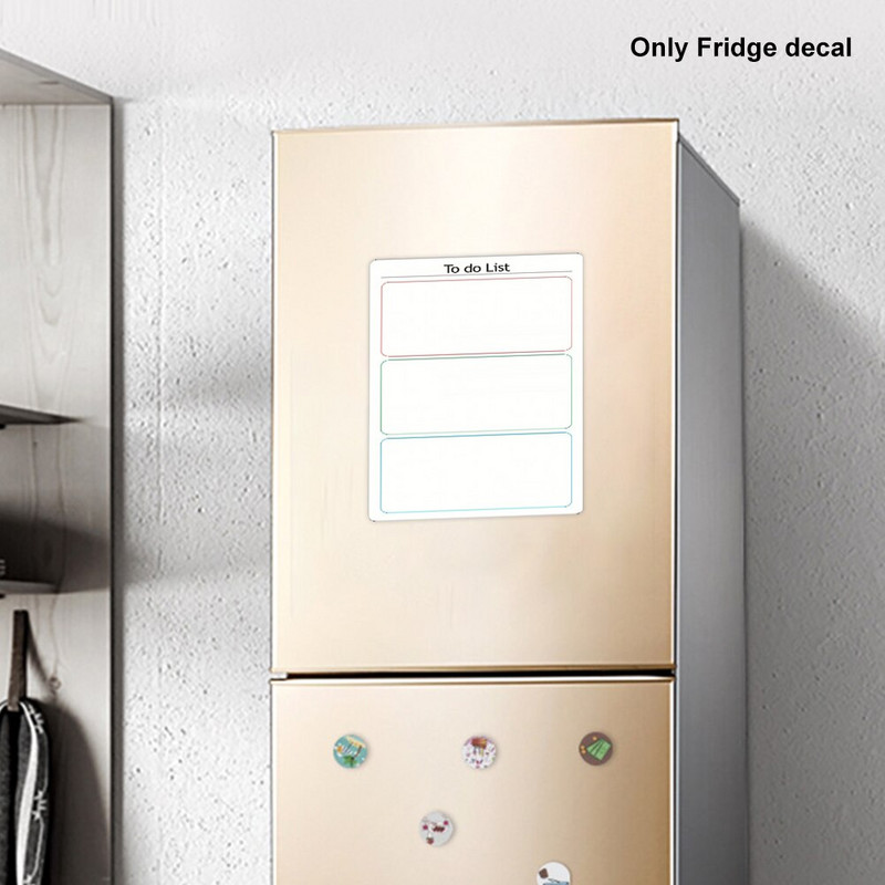 Kalendár so suchým utieraním, magnet na jedlo, denný magnet na chladničku, nákupný magnetický týždenný plánovač, obdĺžnikový, domáce cvičenie, biela tabuľa, zoznam úloh