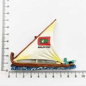 Maldīvu salas radošā sveķu magnēta ledusskapja uzlīme ar skatu uz jūru Bruņurupuču pludmales ceļojumu piemiņas rotājums amatniecības dāvana