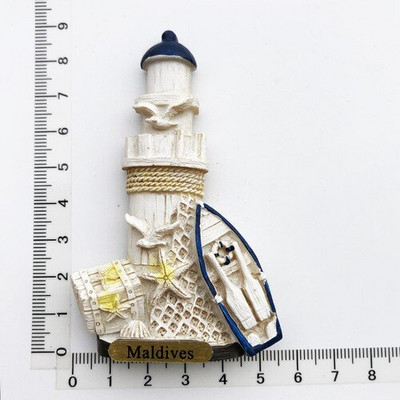 Maldīvu salas radošā sveķu magnēta ledusskapja uzlīme ar skatu uz jūru Bruņurupuču pludmales ceļojumu piemiņas rotājums amatniecības dāvana