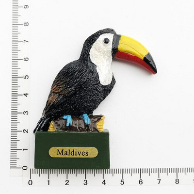 Maldīvu salas radošā sveķu magnēta ledusskapja uzlīme ar skatu uz jūru Bruņurupuču pludmales ceļojumu piemiņas rotājums amatniecības dāvana