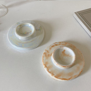 10cm Retro Pearl Glaze Διακόσμηση Πιάτο Κοσμήματος Πιάτο Κοσμήματα Κουτί αποθήκευσης Σετ Φωτογραφίας στηρίγματα Διακόσμηση σπιτιού
