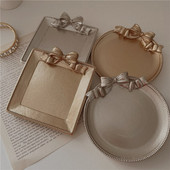 Retro prancūziško lanko papuošalų dėklo darbastalio apdaila Mažo padėklo dervos medžiaga Fotografijos rekvizitai Namų apdaila