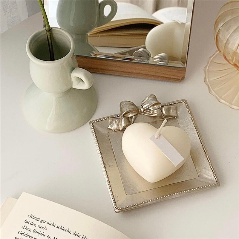 Retro prancūziško lanko papuošalų dėklo darbastalio apdaila Mažo padėklo dervos medžiaga Fotografijos rekvizitai Namų apdaila