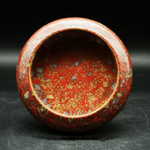 Zbierajte čínsku keramiku, porcelán, Fambe Glaze, malé okrúhle umývačky písacích štetcov