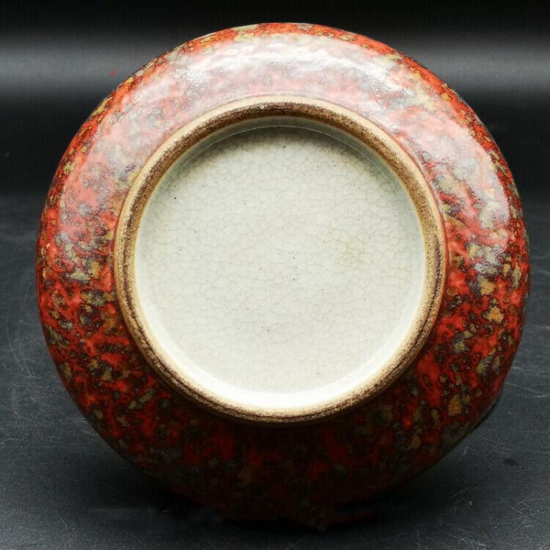 Zbierajte čínsku keramiku, porcelán, Fambe Glaze, malé okrúhle umývačky písacích štetcov