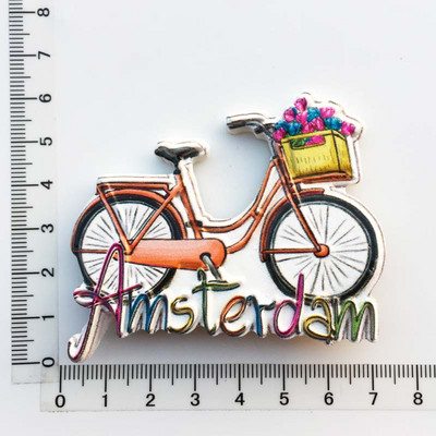 BABELEMI Țările de Jos Suveniruri turistice Magneți pentru frigider Amsterdam Sexy Shop Colorat House Bicicletă Frigider Autocolante magnetice