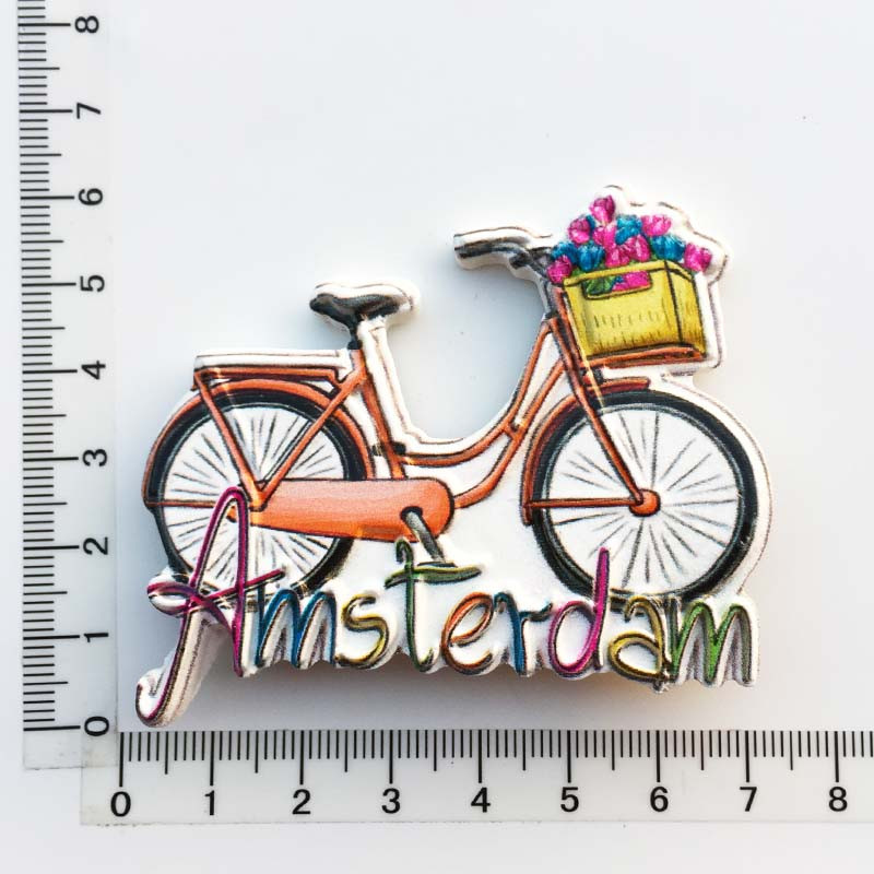 BABELEMI Țările de Jos Suveniruri turistice Magneți pentru frigider Amsterdam Sexy Shop Colorat House Bicicletă Frigider Autocolante magnetice