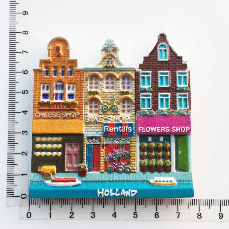 BABELEMI Țările de Jos Suveniruri turistice Magneți pentru frigider Amsterdam Sexy Shop Colorat House Bicicletă Frigider Autocolante magnetice