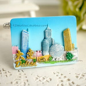 BABELEMI Shanghai Xinjiang Nanjing Beijing Xi'an Wuhan Chaoshan Dalian Harbin Sudzhou Chengdu Guilin Китай Сувенирен магнит за хладилник