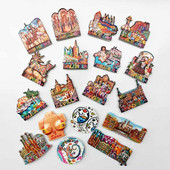 BABELEMI Suveniruri în Spania Magneti de frigider Barcelona Madrid Mallorca Valencia Sevilla Corvador Flamingo Girona Clădire faimoasă