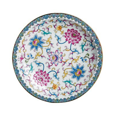 Jingdezhen 6-palcový keramický tanier so zlatým ťahom, smaltovaný kostený riad, bytové dekorácie, dezertný tanier, podnos na jedlo, kuchynský keramický riad.
