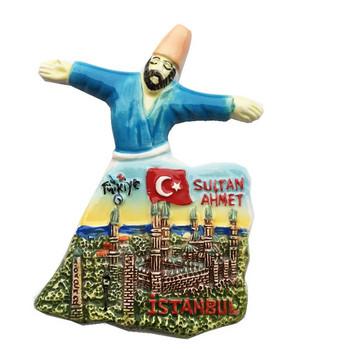BABELEMI 3D керамика Турция Истанбул Алания Кемер Шанлиурфа Магнит за хладилник Сувенири за пътуване Хладилник Декорация на дома
