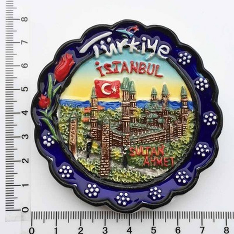 BABELEMI 3D Ceramic Turcia Istanbul Alanya Kemer Sanliurfa Magnet de frigider Suveniruri de călătorie Frigider Decor pentru casa
