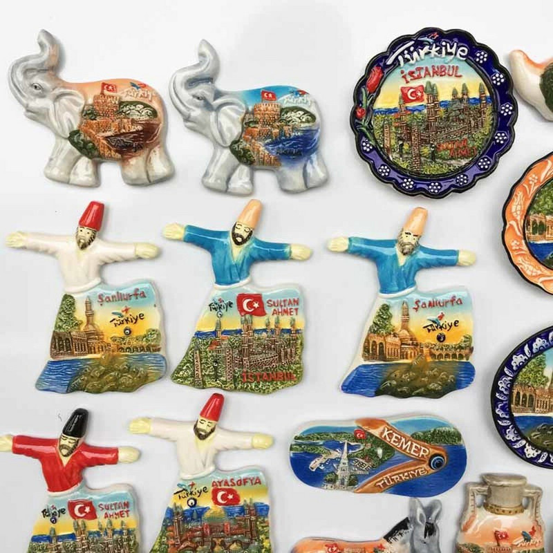 BABELEMI 3D Ceramic Turcia Istanbul Alanya Kemer Sanliurfa Magnet de frigider Suveniruri de călătorie Frigider Decor pentru casa